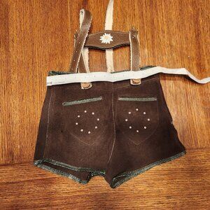 Alpine Lederhosen Kids 110 (US 5/6) Vintage German Suede Retro Octoberfest